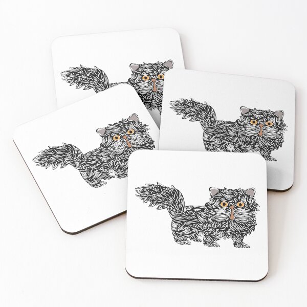 Item preview, Black Persian Cat Art designed and sold by Housestore.