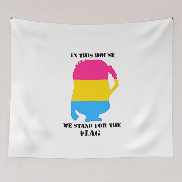 Item preview, In This House We Stand For The (Pan Pride) Flag designed and sold by Miranda Benson.
