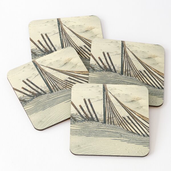 Item preview, Captivating Sand With Weathered Fence Minimalist Art Photo designed and sold by DEC02.