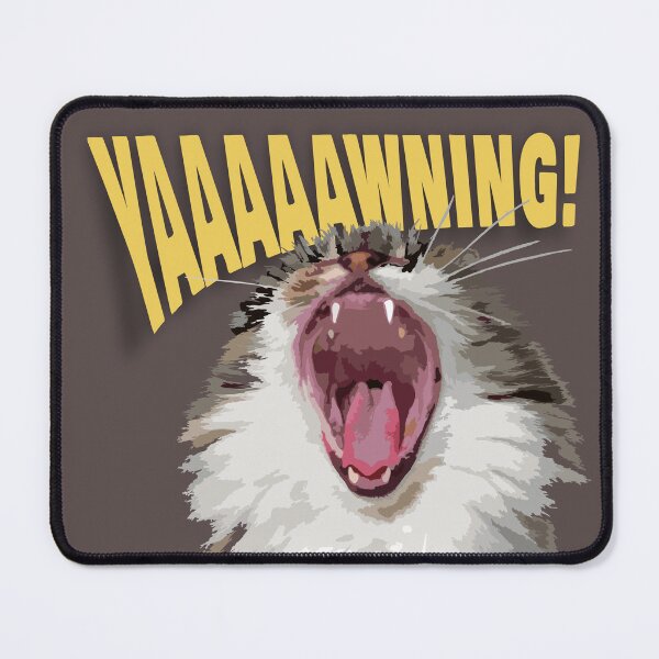 Item preview, Yawning Persian Cat designed and sold by markyartshop.