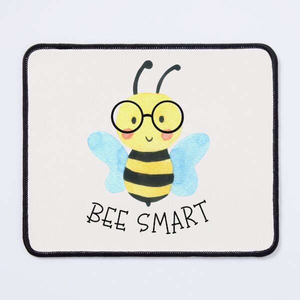 Item preview, Cute Watercolor Bee Smart With Glasses designed and sold by JanesCreations.