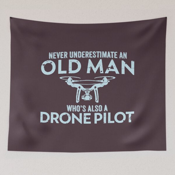 Item preview, The Old Man Drone Pilot Gift Idea Quadcopter UAV designed and sold by SaguMome.