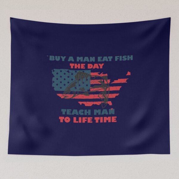 Item preview, BUY A MAN EAT FISH designed and sold by ArthurTheate.