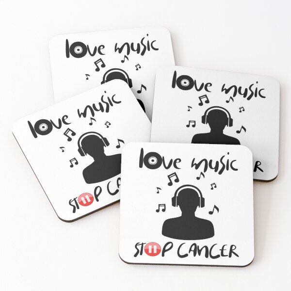 Item preview, Love music stop cancer designed and sold by ArthurTheate.