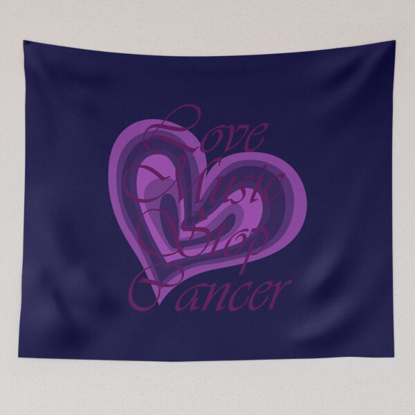 Item preview, Love Music Stop Cancer designed and sold by ArthurTheate.