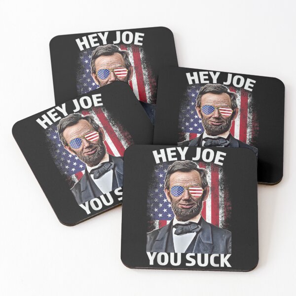 Item preview, Hey Joe You Suck Lincoln Anti Biden Flag Of USA Biden Sucks designed and sold by peachlovey.