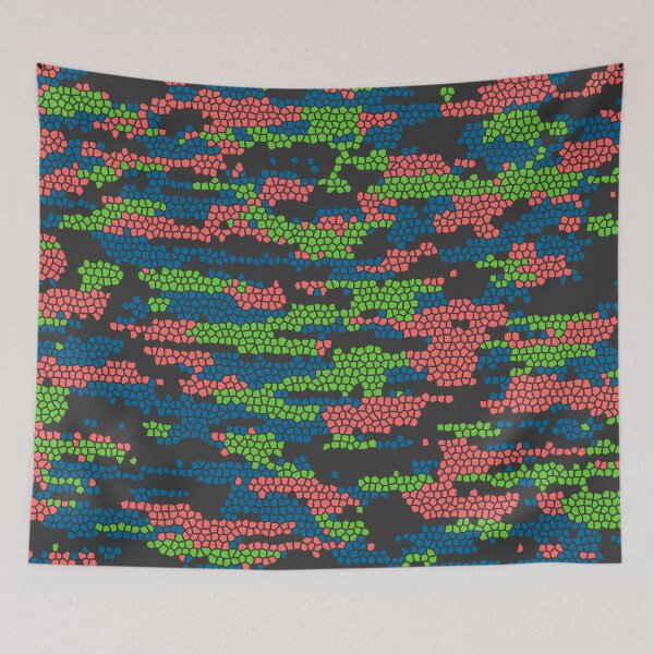 Item preview, Camo Pattern - Green Salmon Blue  designed and sold by Tshirtstory.