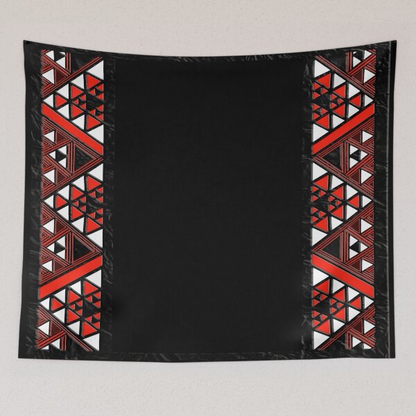 Item preview, TNT - taaniko border red designed and sold by TNT-STYLEZ.