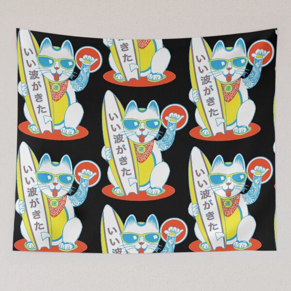 Item preview, Surf Lucky Cat  designed and sold by EmmaBro8585570.