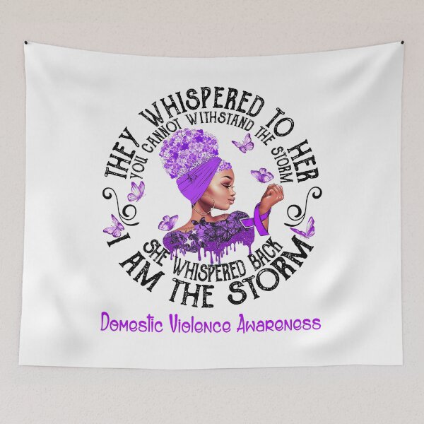 Item preview, Black Girl I Am The Storm Domestic Violence Awareness designed and sold by Mnrshirley.