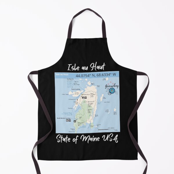 Item preview, Acadia National Park Isle au Haut map designed and sold by rocklegends99.