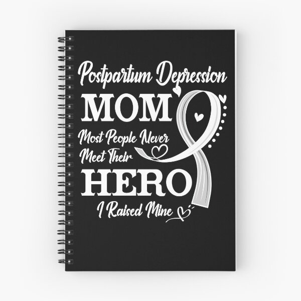 Item preview, Proud Postpartum Depression Mom Most People Never Meet Their Hero I Raised Mine Postpartum Depression Awareness designed and sold by Kohend.