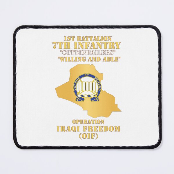Item preview, 1st Bn, 7th Infantry - Willing and Able wo DS X 300 designed and sold by Military Insignia Products.
