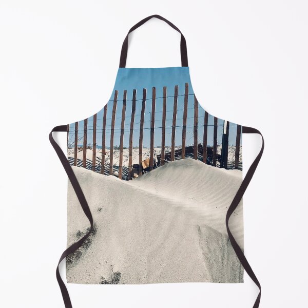 Item preview, Wind-Sculpted Sand Hills With Fence Minimalist Art Photo designed and sold by DEC02.