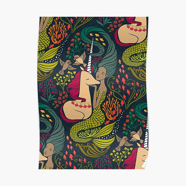 The Mermaid and the Unicorn - Mamara Poster