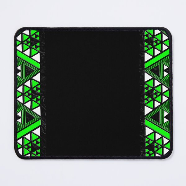 Item preview, TNT - taaniko border green designed and sold by TNT-STYLEZ.