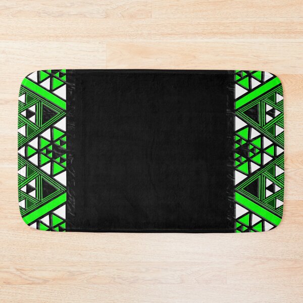 Item preview, TNT - taaniko border green designed and sold by TNT-STYLEZ.