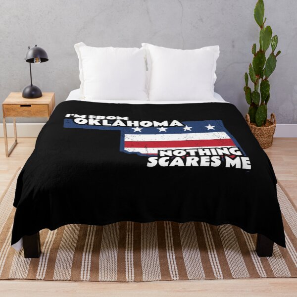 Item preview, Distressed I'm From Oklahoma Home State OK Nothing Scares Me design designed and sold by Merchking1.