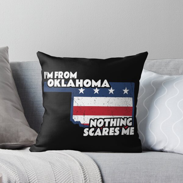 Item preview, Distressed I'm From Oklahoma Home State OK Nothing Scares Me design designed and sold by Merchking1.