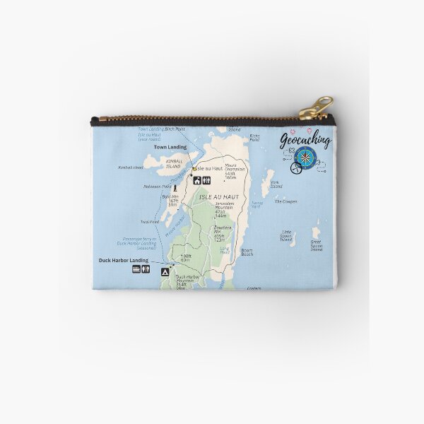 Item preview, Acadia National Park Isle au Haut map designed and sold by rocklegends99.