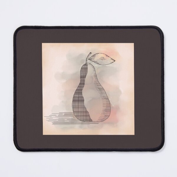Item preview, Study of still life pear and leaf in digital watercolour designed and sold by FrancesPoff.