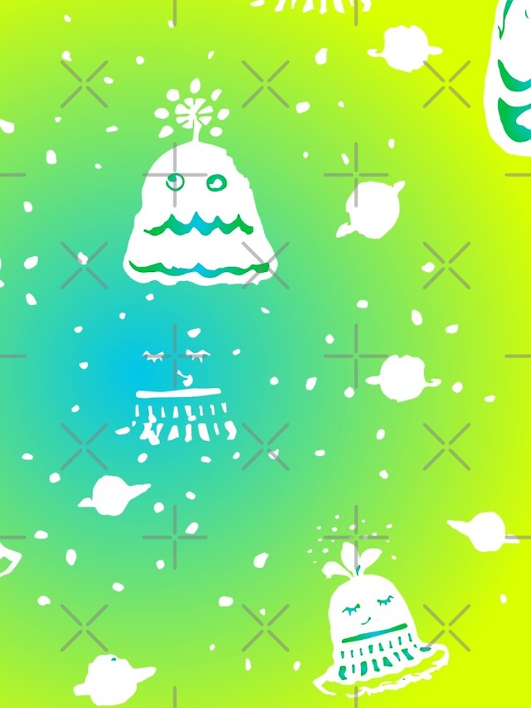 Neon Alien Spaceship Pattern by whya
