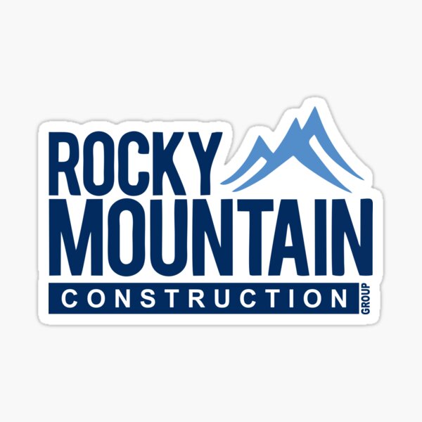 "ROCKY MOUNTAIN CONSTRUCTIONLOGO" Sticker for Sale by AdonisLed55 Redbubble