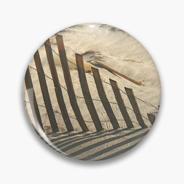 Item preview, Sand With Wooden Fence Minimalist Sepia Art Photo designed and sold by DEC02.