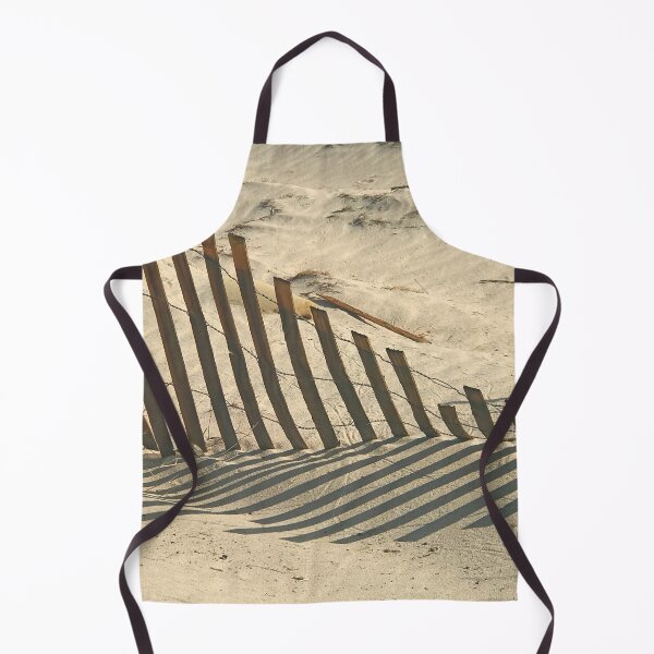Item preview, Sand With Wooden Fence Minimalist Sepia Art Photo designed and sold by DEC02.