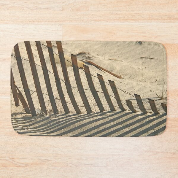 Item preview, Sand With Wooden Fence Minimalist Sepia Art Photo designed and sold by DEC02.
