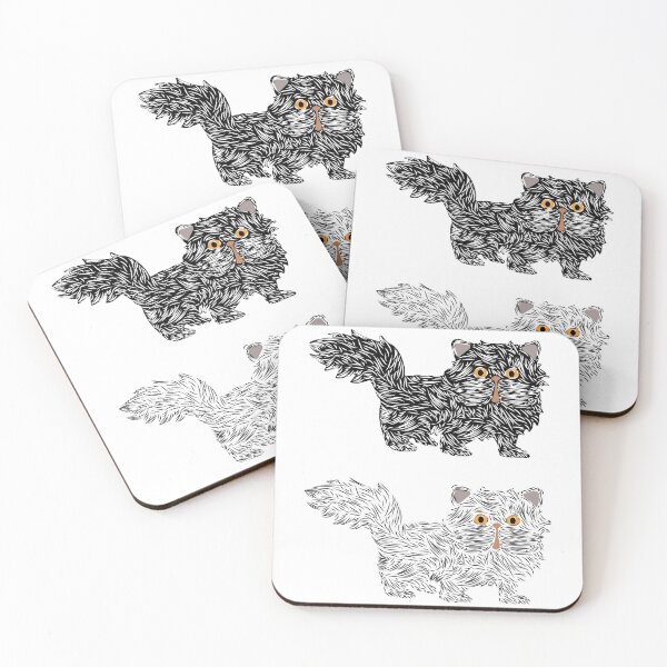 Item preview, Black and White Persians Cats Art designed and sold by Housestore.