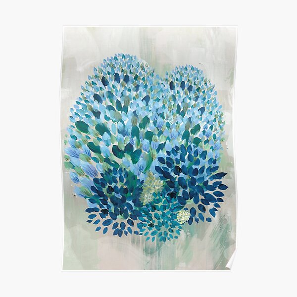 Abstract Blue Poster