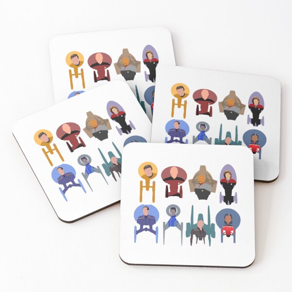 Item preview, Trek ships & captains  designed and sold by SaguMdison.