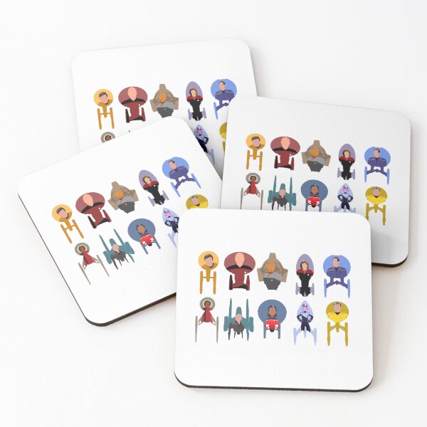 Item preview, Trek ships & captains designed and sold by SaguMdison.