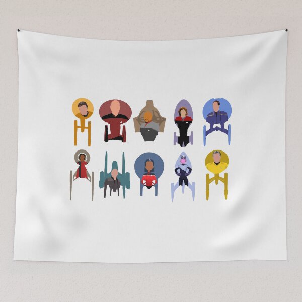 Item preview, Trek ships & captains designed and sold by SaguMdison.