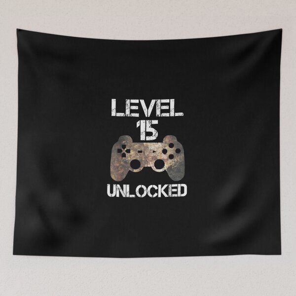 Item preview, Level 15 Unlocked 15th Birthday 15 Year Old Gamer Boys designed and sold by michaelpitzen.