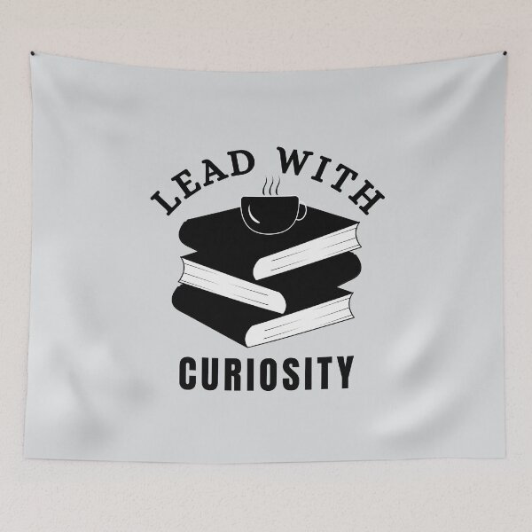 Item preview, Lead With Curiosity | Books And Coffee designed and sold by SpeakLifeHQ.