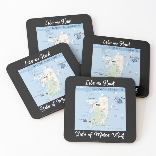 Item preview, Acadia National Park Isle au Haut map designed and sold by rocklegends99.