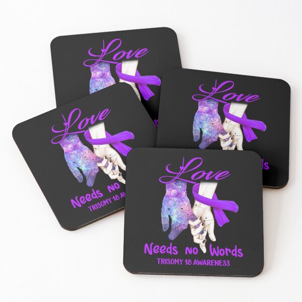 Item preview, Trisomy 18 Awareness - Love Needs No Words designed and sold by ArangoaStore.