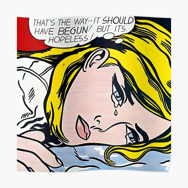 Roy Lichtenstein Hopeless Poster