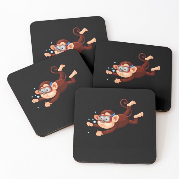 Item preview, Baby monkey goes swimming for the first time designed and sold by LuisARizo.