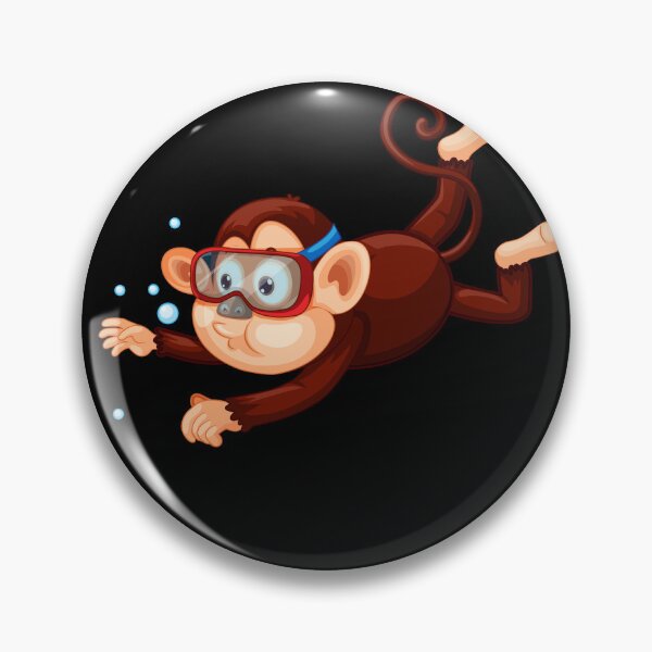 Item preview, Baby monkey goes swimming for the first time designed and sold by LuisARizo.