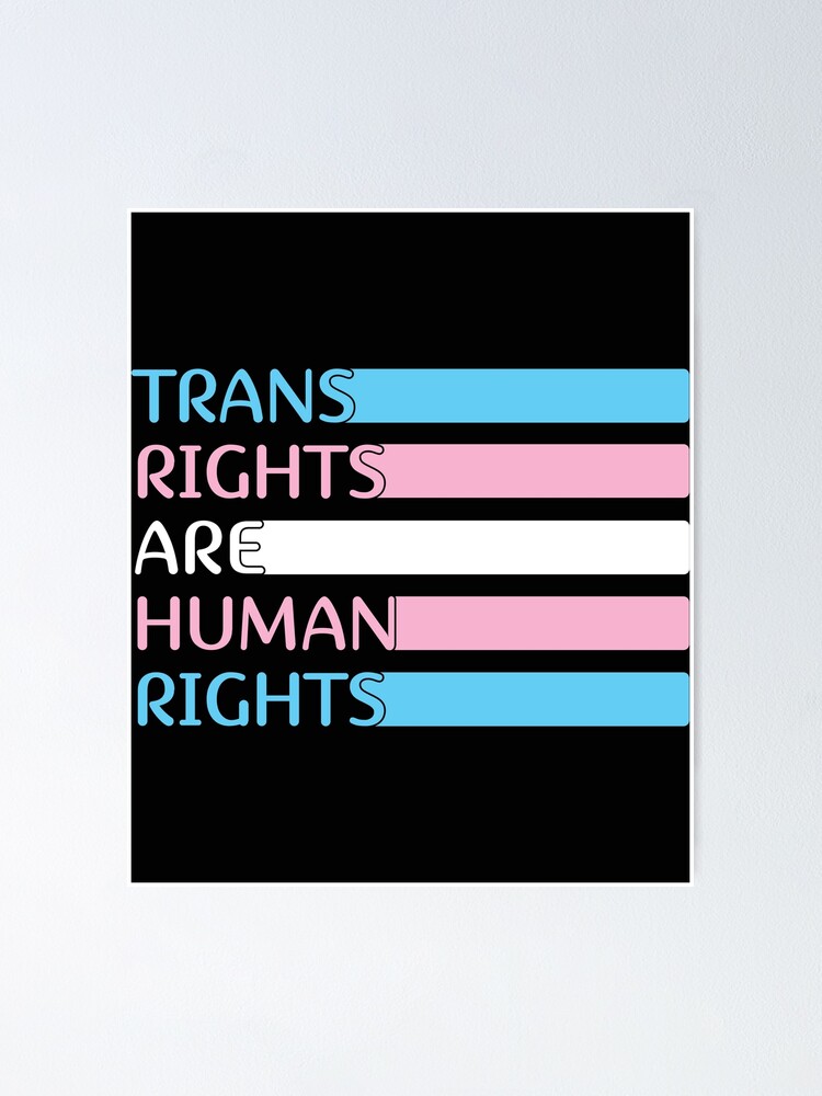 Póster Los Derechos Trans Son Derechos Humanos Mes Del Orgullo Lgbtq 2022 De Longdigital 8371