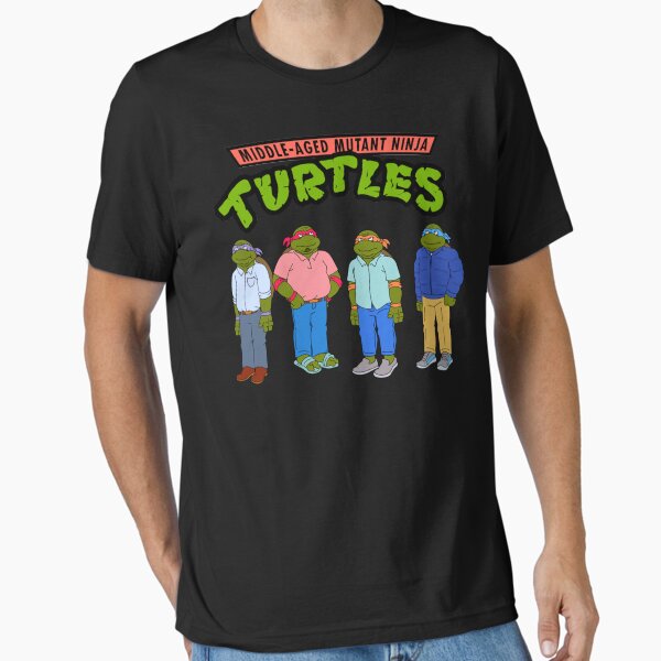 Aperçu de l'œuvre Tortues ninja mutantes d'âge moyen T-shirt classique créée et vendue par bottomb.