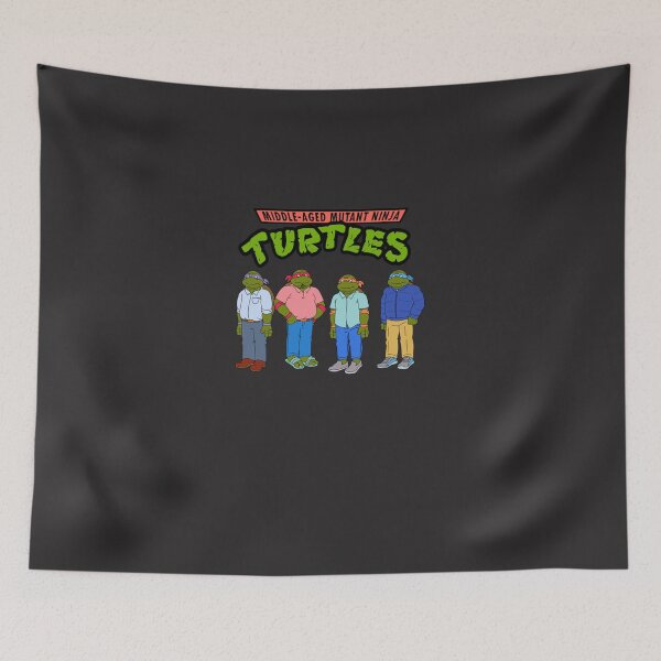 Item preview, Middle-Aged Mutant Ninja Turtles Classic T-Shirt designed and sold by bottomb.