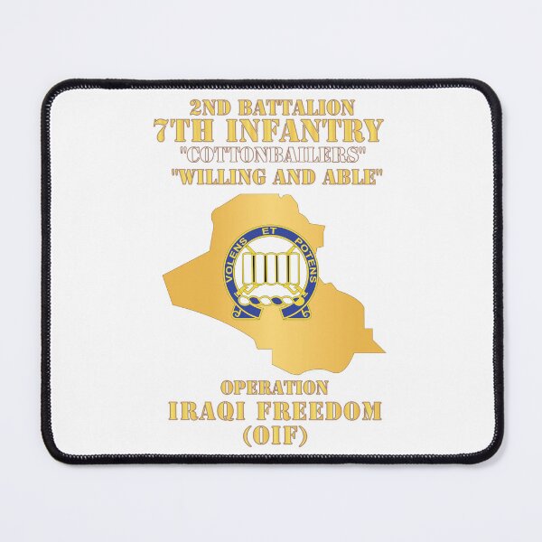Item preview, 1st Bn, 7th Infantry - Willing and Able wo DS X 300 designed and sold by Military Insignia Products.