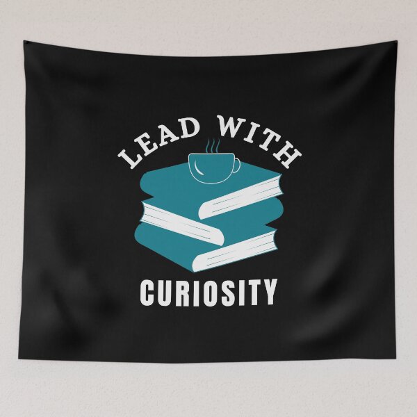 Item preview, Lead With Curiosity | Books And Coffee designed and sold by SpeakLifeHQ.