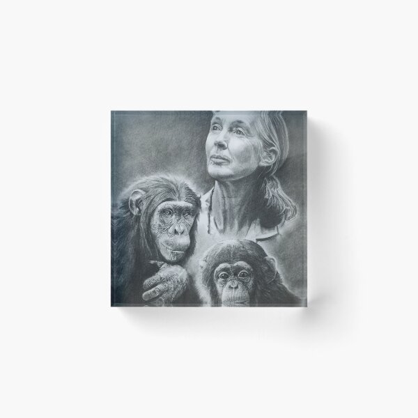 Item preview, WE ARE FAMILY JANE GOODALL BW designed and sold by emilysigerr.