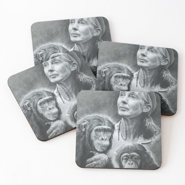 Item preview, WE ARE FAMILY JANE GOODALL BW designed and sold by emilysigerr.