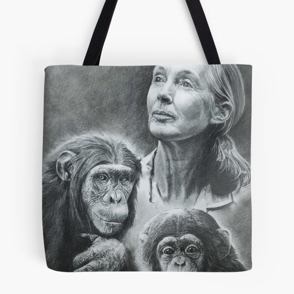 Item preview, WE ARE FAMILY JANE GOODALL BW designed and sold by emilysigerr.